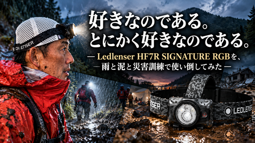 好きなのである。とにかく好きなのである。 ― Ledlenser HF7R SIGNATURE RGBという、自信作を使い倒す話 ―